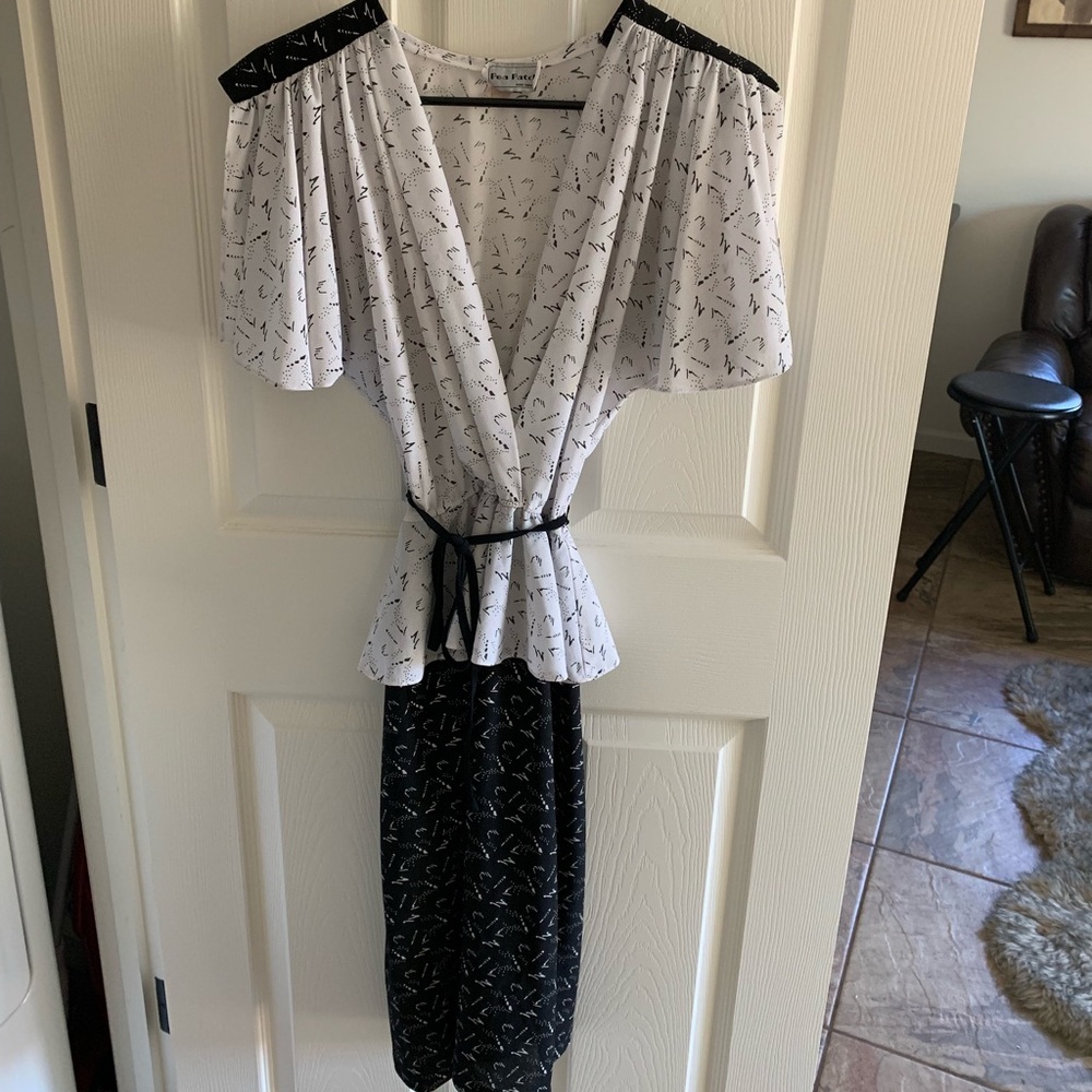 Authentic Vintage Retro Cocktail Dress Sz Med